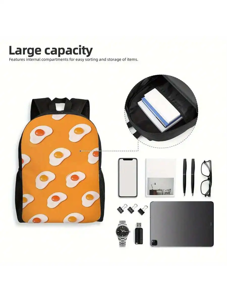 Harajuku Style Fried Eggs Orange Backpack With Zipper Closure For School Office Daily Commute
Harajuku Style Fried Eggs Orange Backpack With Zipper Closure For School Office Daily Commute