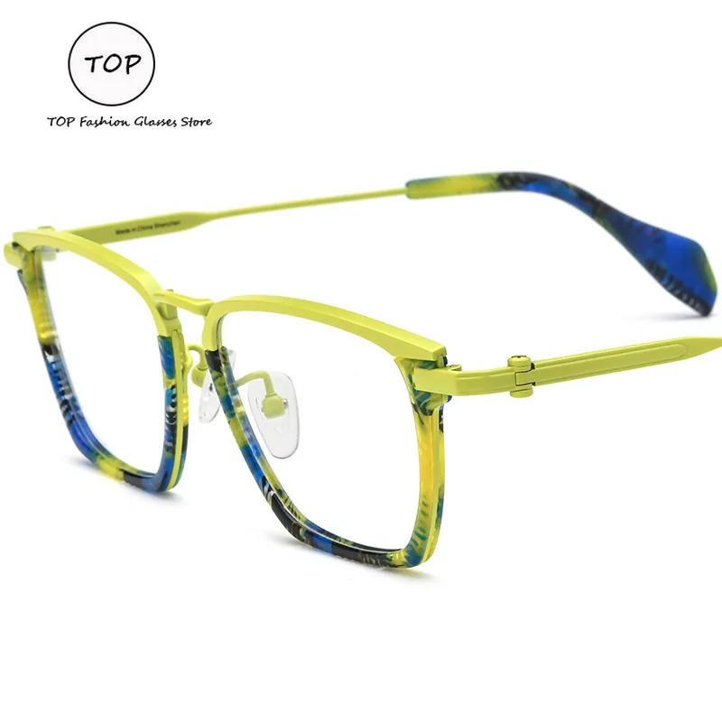 Fashion Square Piece Plate Titanium Glasses Frame Men and Women Can Be Matched with Myopia Anti-blue Glasses Frame
Fashion Square Piece Plate Titanium Glasses Frame Men and Women Can Be Matched with Myopia Anti-blue Glasses Frame