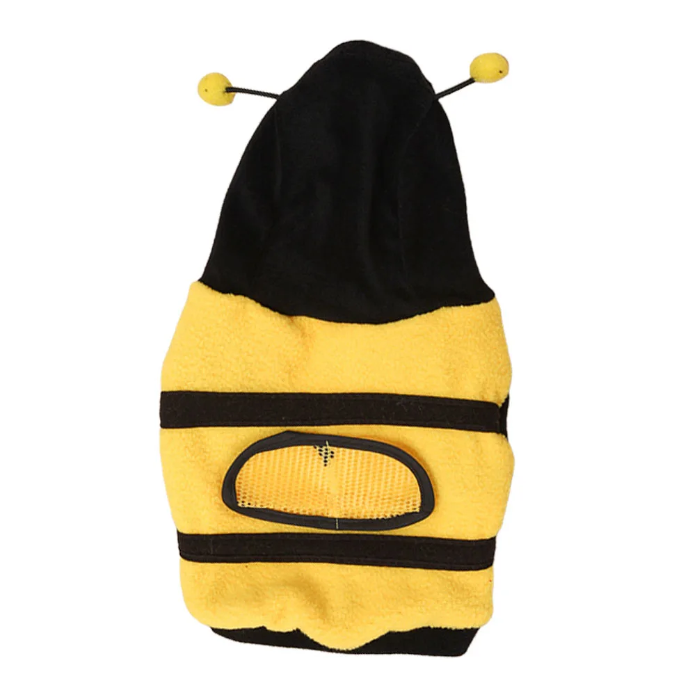 Warm Pet Dog Bee Costume Fleece Jacket with Hat for Chihuahua Pomeranian Halloween Party Outfit Dog Apparel Small Size
Warm Pet Dog Bee Costume Fleece Jacket with Hat for Chihuahua Pomeranian Halloween Party Outfit Dog Apparel Small Size
