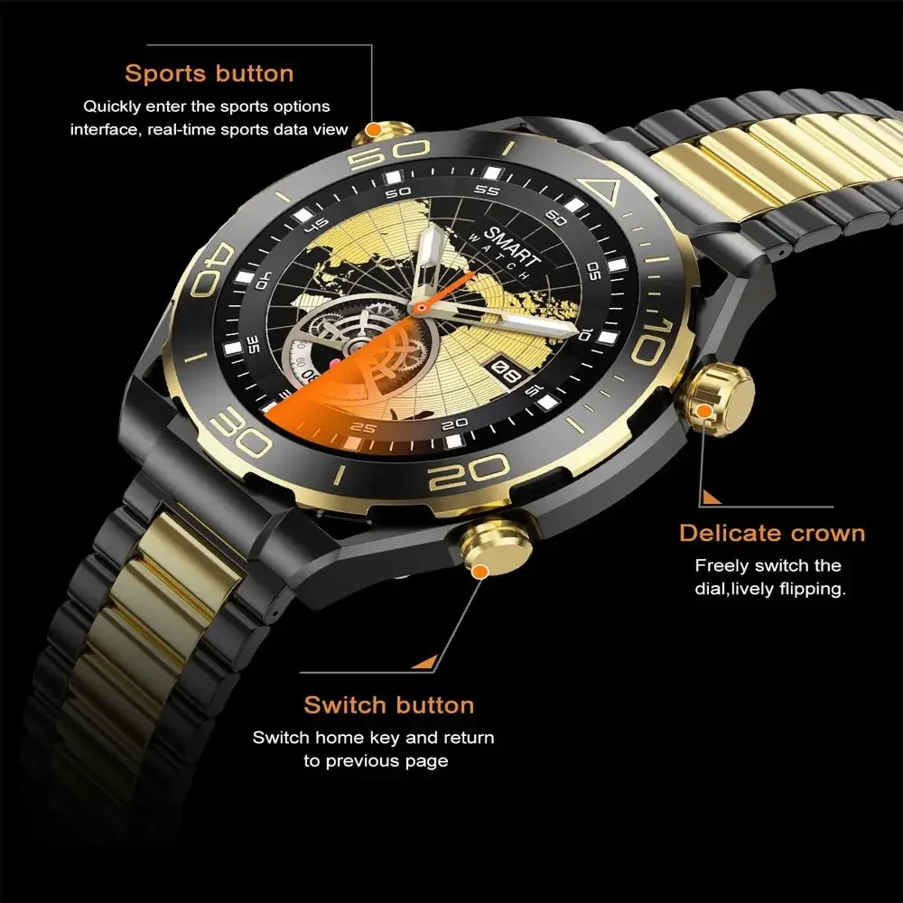 Новые спортивные умные часы Z91, мужские, 1,46-дюймовый Amoled-экран, BT-вызовы, NFC, функция GPS-трека, женские умные часы для альпинизма на открытом воздухе
Новые спортивные умные часы Z91, мужские, 1,46-дюймовый Amoled-экран, BT-вызовы, NFC, функция GPS-трека, женские умные часы для альпинизма на открытом воздухе