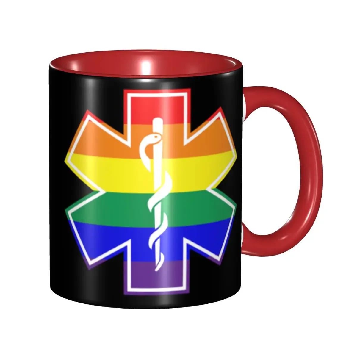 DIY Emt Star Of Life Paramedic Doctor Ambulance Ceramic Mugs Customized Rainbow Flag Coffee Cup Creative Gift
DIY Emt Star Of Life Paramedic Doctor Ambulance Ceramic Mugs Customized Rainbow Flag Coffee Cup Creative Gift