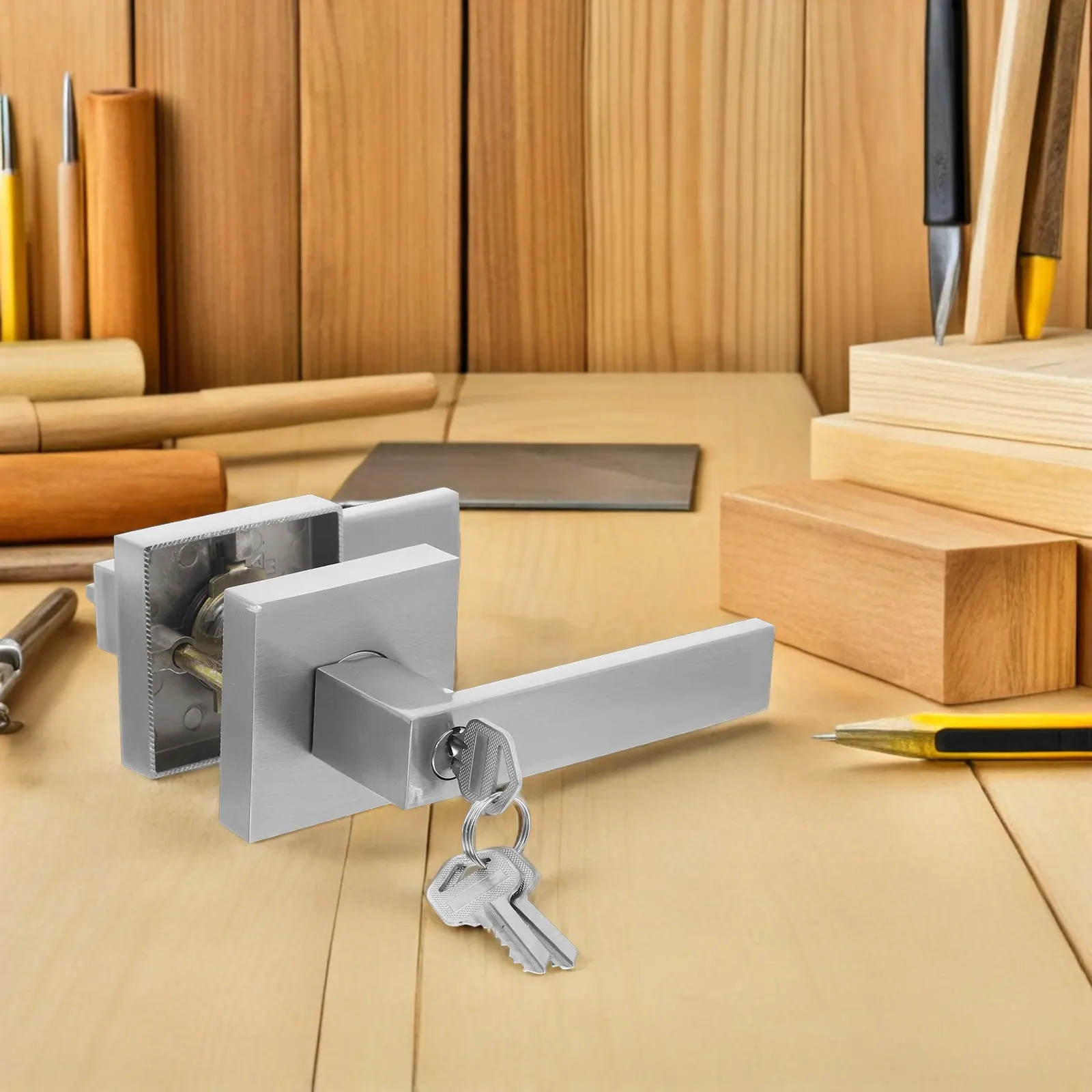 Квадратный дверной замок из алюминиевого сплава для спальни, матовая ручка, замок с ключом, внутренняя дверная ручка, классический американский стиль, гладкий, для обеспечения конфиденциальности и безопасности
Квадратный дверной замок из алюминиевого сплава для спальни, матовая ручка, замок с ключом, внутренняя дверная ручка, классический американский стиль, гладкий, для обеспечения конфиденциальности и безопасности