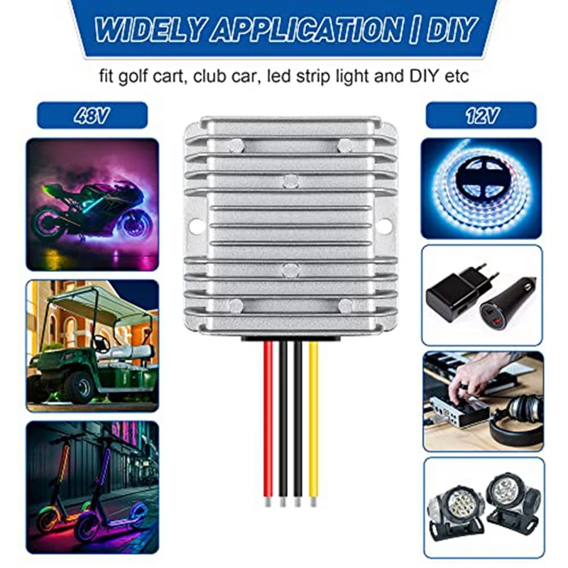 Converter Golf Cart Buck, 10A 120W DC To DC12 Volt Voltage Regulator Car Audio Universal Power Stabilizer, 2PCS Durable
Converter Golf Cart Buck, 10A 120W DC To DC12 Volt Voltage Regulator Car Audio Universal Power Stabilizer, 2PCS Durable
