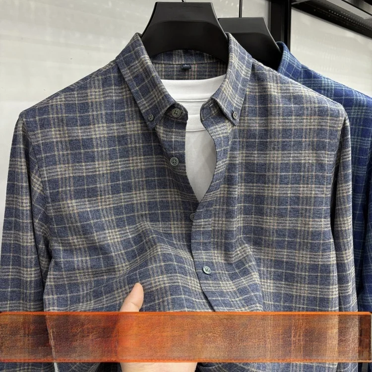 Мужская клетчатая одежда из чистого хлопка Long Sve irt Easy Care, приятная для кожи, осенне-весенняя новинка, повседневная подставка-стойка
Мужская клетчатая одежда из чистого хлопка Long Sve irt Easy Care, приятная для кожи, осенне-весенняя новинка, повседневная подставка-стойка