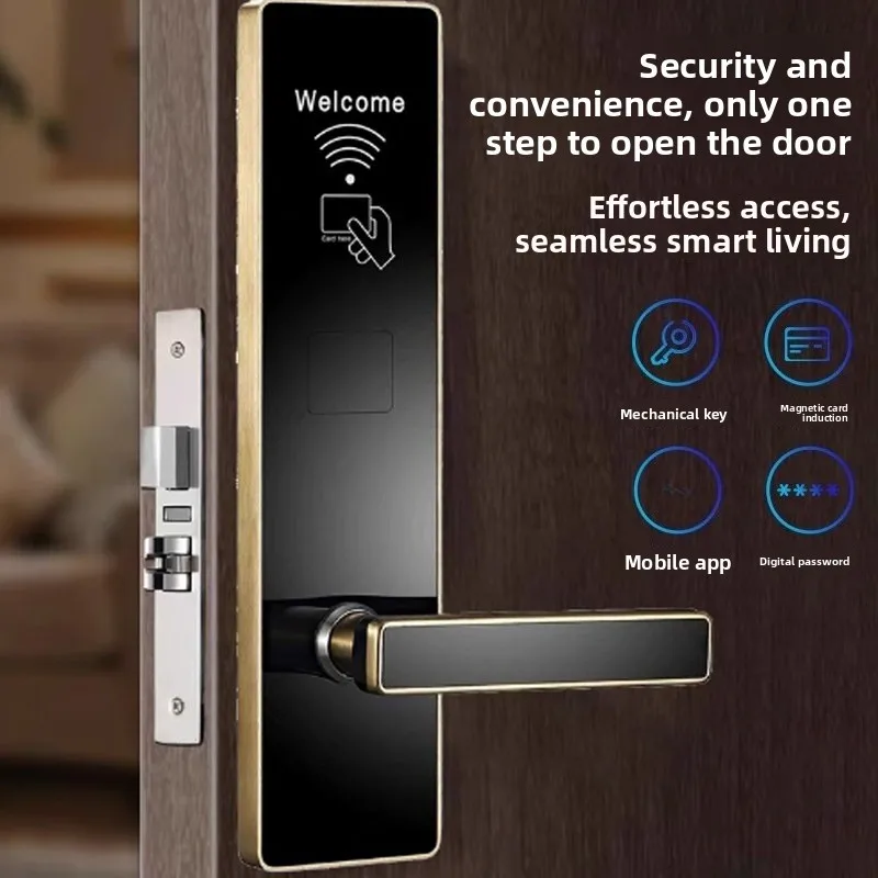 Hotel door lock, hotel card password lock, hotel and homestay smart electronic induction lock
Hotel door lock, hotel card password lock, hotel and homestay smart electronic induction lock