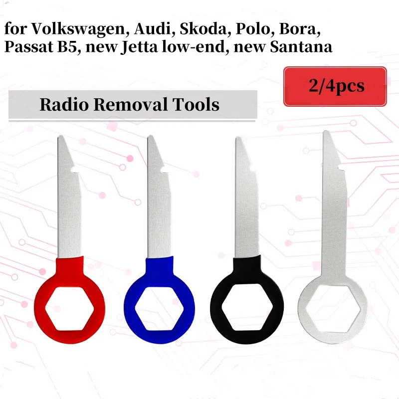 2PCS Radio Stereo Removal Extractor Key Audio Installation Tool Is Applicable For VW Audi Ford Mercedes Benz Skoda Car Parts
2PCS Radio Stereo Removal Extractor Key Audio Installation Tool Is Applicable For VW Audi Ford Mercedes Benz Skoda Car Parts 