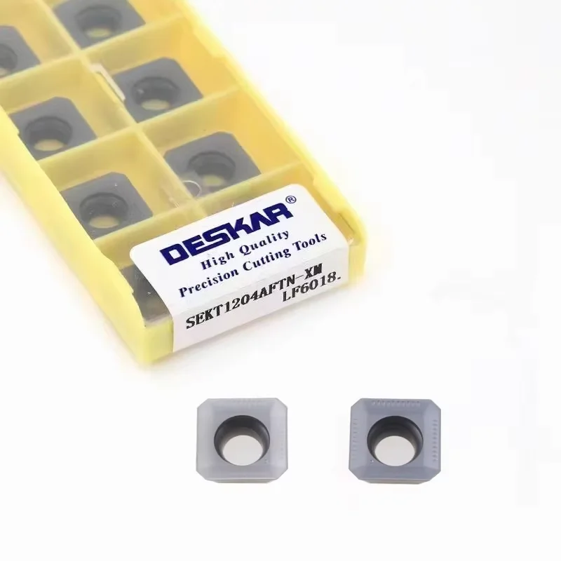DESKAR SEKT1204 AFTN-XM LF6018 LDA Milling cutter Carbide insert CNC Machining Milling Tools
DESKAR SEKT1204 AFTN-XM LF6018 LDA Milling cutter Carbide insert CNC Machining Milling Tools
