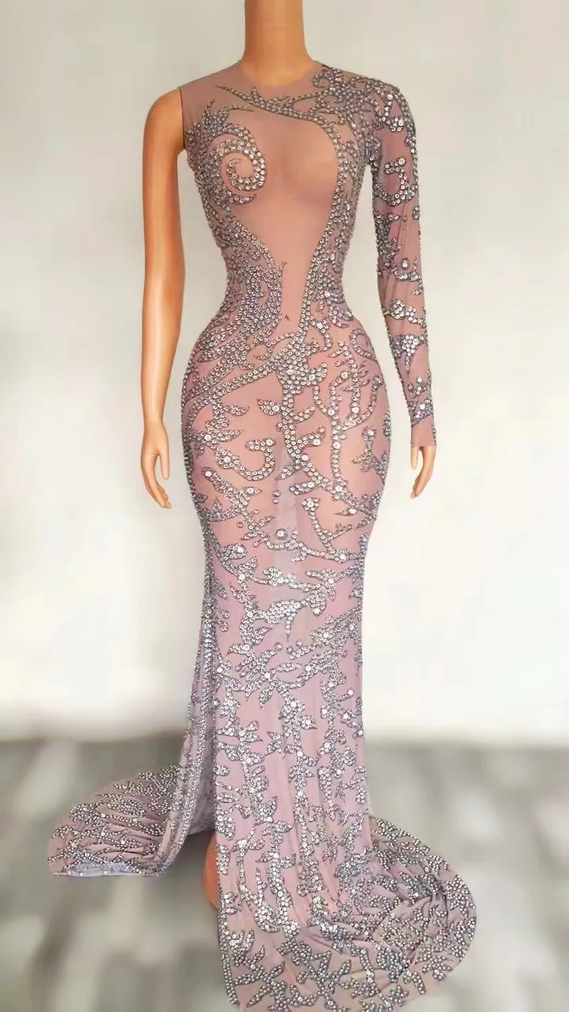 Multi-Color Silver Rhinestones See Spandex Clothes Women Singer Outfit Bar Dance Dress
Multi-Color Silver Rhinestones See Spandex Clothes Women Singer Outfit Bar Dance Dress