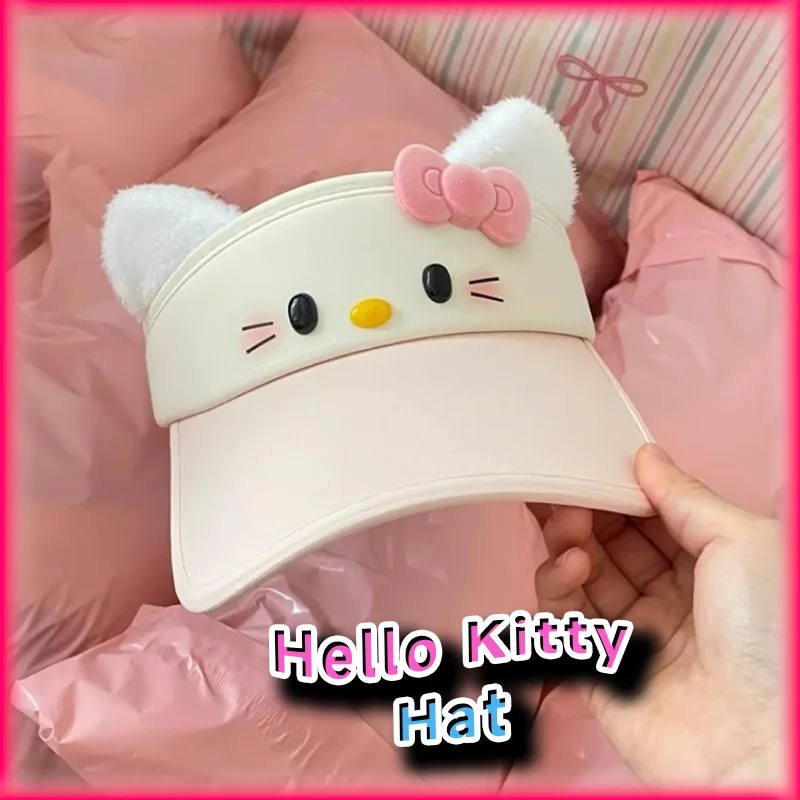 Sanrio Hello Kitty Pink Kawaii 3D-бабочка с солнцезащитным козырьком - женская летняя открытая шляпа с защитой от ультрафиолета и кошачьими ушками для девочек, подарок
Sanrio Hello Kitty Pink Kawaii 3D-бабочка с солнцезащитным козырьком - женская летняя открытая шляпа с защитой от ультрафиолета и кошачьими ушками для девочек, подарок