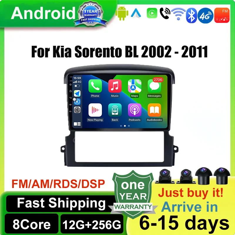Для Kia Sorento BL 2002-2011 4G WIFI DSP Carplay Android 14 Автомобильный радиоприемник Мультимедийный стереоплеер WiFi GPS-навигация
Для Kia Sorento BL 2002-2011 4G WIFI DSP Carplay Android 14 Автомобильный радиоприемник Мультимедийный стереоплеер WiFi GPS-навигация