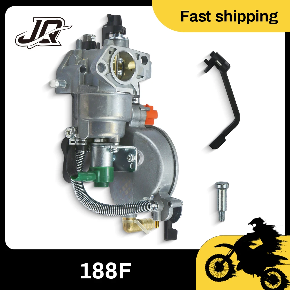188F Dual Fuel Carburetor LPG CNG Gas Conversion Carb For GX340 GX390 GX420 11HP-16HP Generator Motor
188F Dual Fuel Carburetor LPG CNG Gas Conversion Carb For GX340 GX390 GX420 11HP-16HP Generator Motor