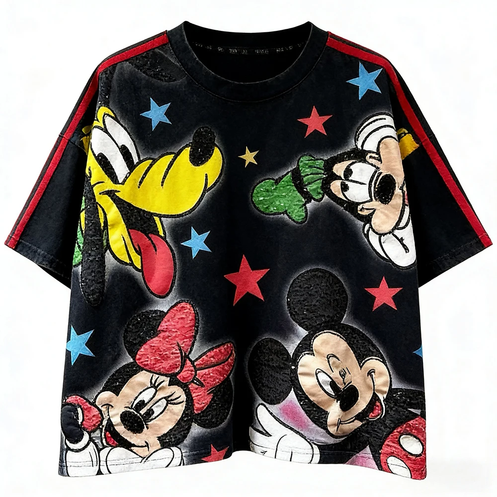 plus Size Women's T-Shirt Spring Summer High Quality New Cartoon Mickey Short Sleeve Loose Casual Top for Women
plus Size Women's T-Shirt Spring Summer High Quality New Cartoon Mickey Short Sleeve Loose Casual Top for Women
