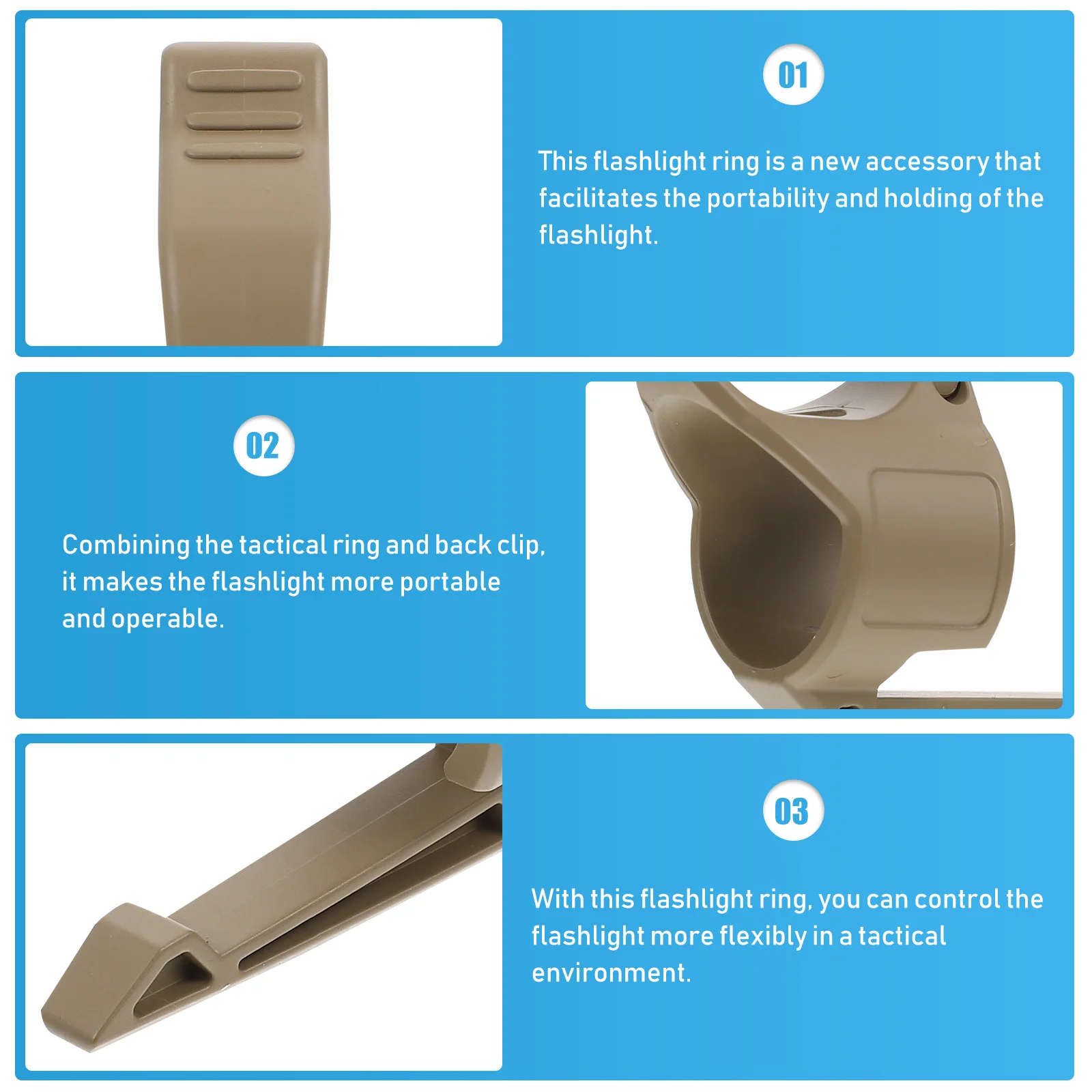 Ring Adapter Flashlight Retaining Clip Holder Equipment For Outdoor Hunting Portable Flashlight Clip Tool
Ring Adapter Flashlight Retaining Clip Holder Equipment For Outdoor Hunting Portable Flashlight Clip Tool