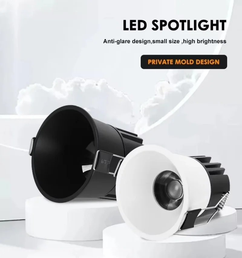 Mini Anti-glare LED COB Spotlight 3W 5W 7W 10W 12W 15W Dimmable LED Downlight 18W 20W Die Casting Aluminum Indoor Home Hotel
Mini Anti-glare LED COB Spotlight 3W 5W 7W 10W 12W 15W Dimmable LED Downlight 18W 20W Die Casting Aluminum Indoor Home Hotel