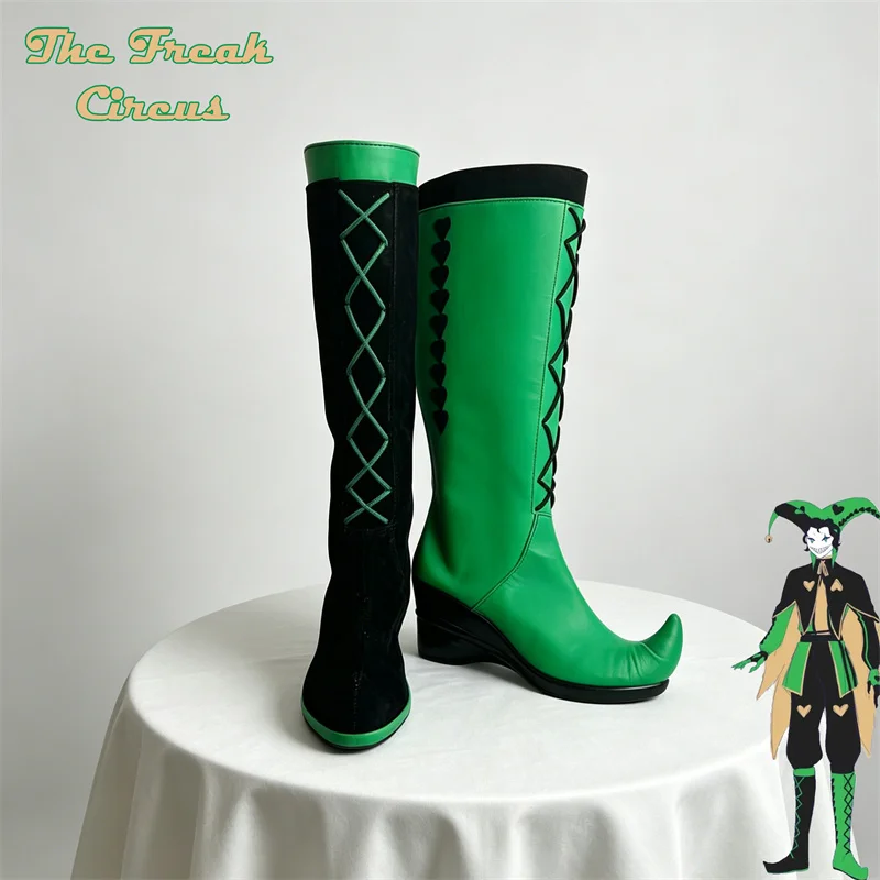 Game The Freak Circus Harlequin Cosplay Shoes Unisex Thick Soled Heeled Foot Shoe Boots Costume Adult Accessories Halloween Prop
Game The Freak Circus Harlequin Cosplay Shoes Unisex Thick Soled Heeled Foot Shoe Boots Costume Adult Accessories Halloween Prop