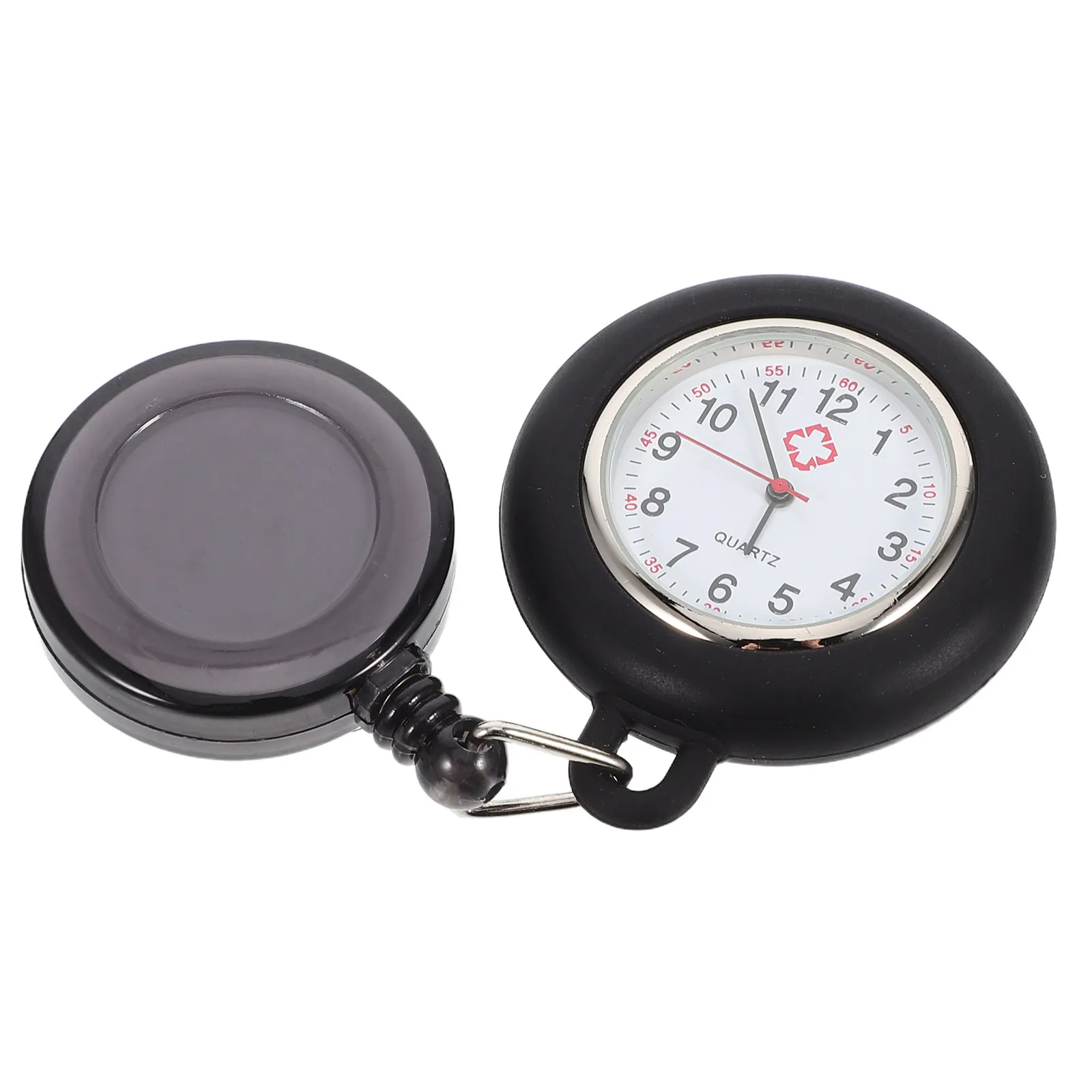 Badge Reel Pocket Watch Watch Clip-on Pocket Hanging Watch Creative Pocket Hanging Watch for Students (Black)
Badge Reel Pocket Watch Watch Clip-on Pocket Hanging Watch Creative Pocket Hanging Watch for Students (Black)