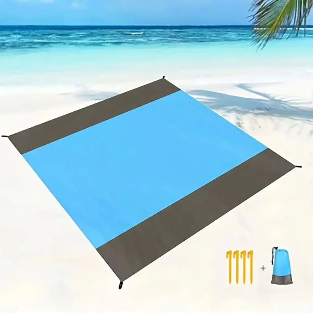 New Waterproof Pocket Beach Blanket 210x200cm Foldable Camping Mat Lightweight Sand Beach Mat for Outdoor Camping Travel 
New Waterproof Pocket Beach Blanket 210x200cm Foldable Camping Mat Lightweight Sand Beach Mat for Outdoor Camping Travel