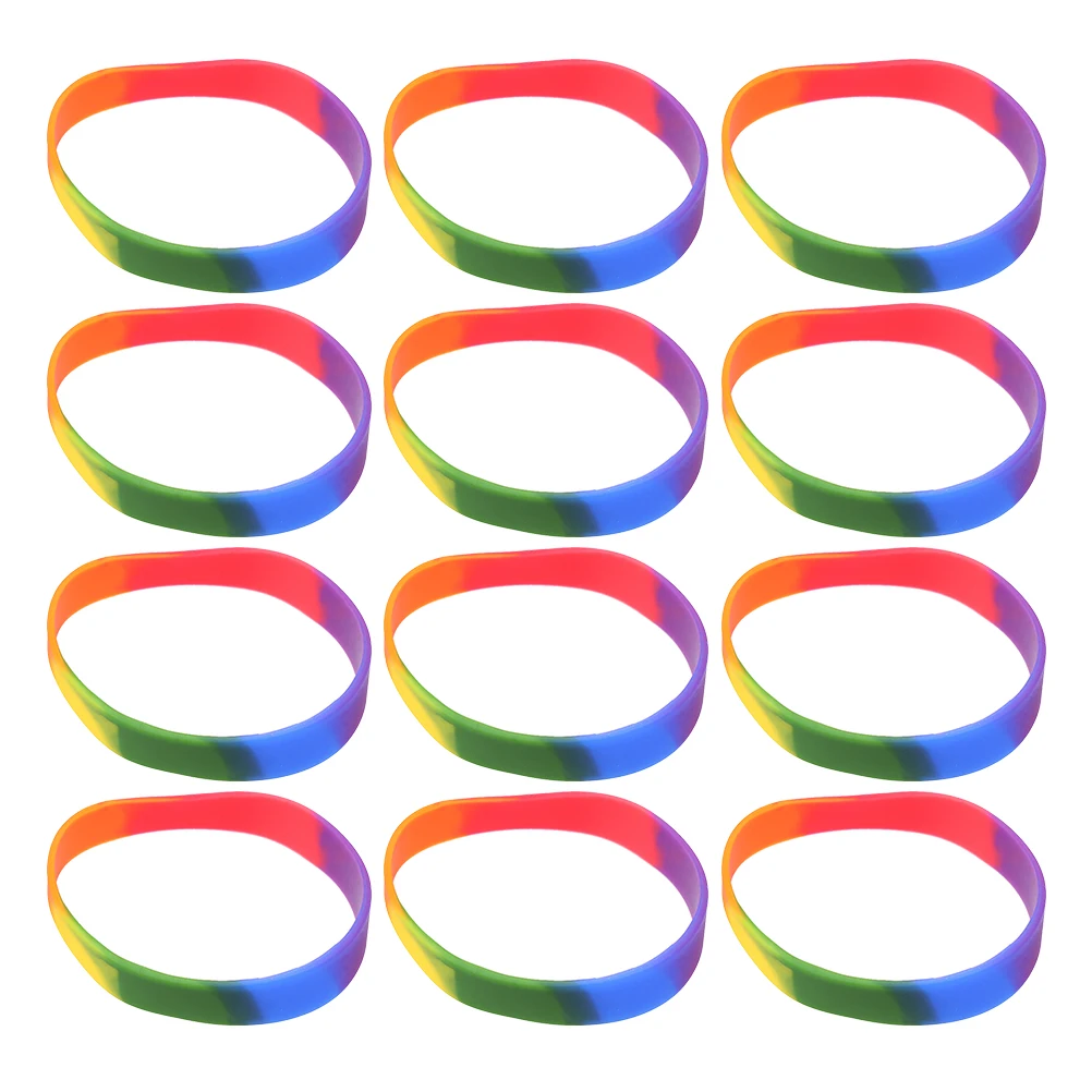 12 Pcs Wristbands Pride Bracelets for Rainbow Bracelet Soft Personalized Silicone Wristbands Durable Comfortable Gym
12 Pcs Wristbands Pride Bracelets for Rainbow Bracelet Soft Personalized Silicone Wristbands Durable Comfortable Gym