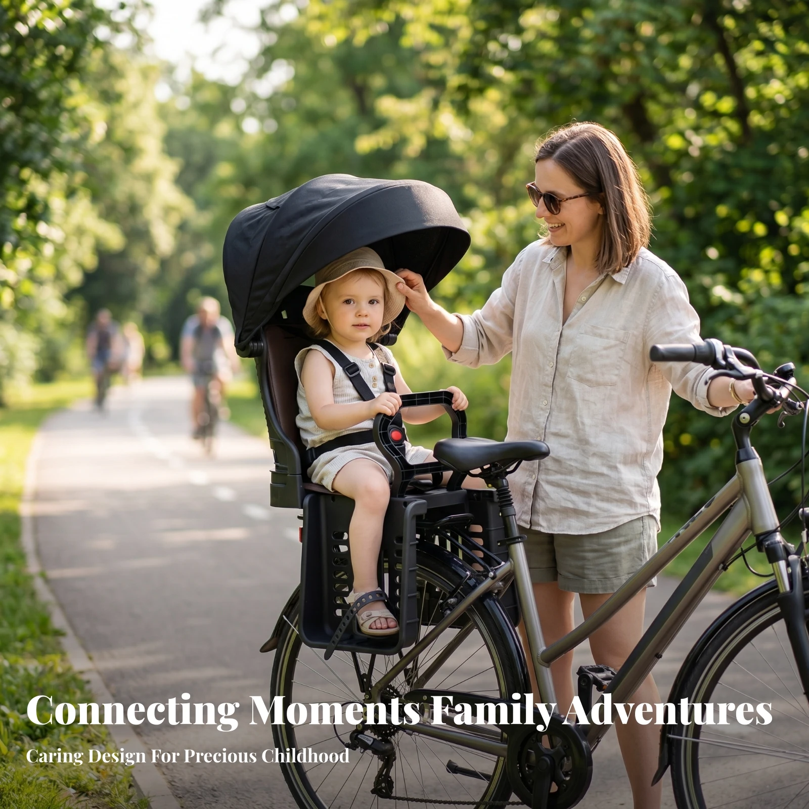 Padded Cushion Rear Child Bike Seat Molded Plastic Frame Rear Mounted Child Bike Seat Three-Point Safety Belt
Padded Cushion Rear Child Bike Seat Molded Plastic Frame Rear Mounted Child Bike Seat Three-Point Safety Belt