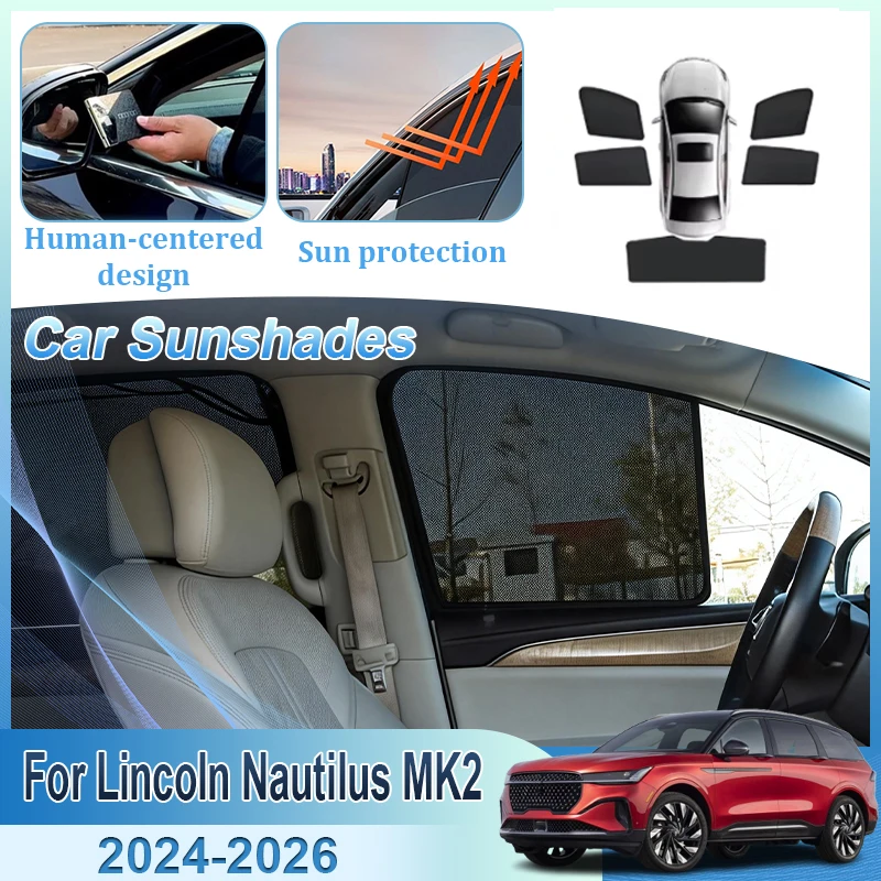 Sun Shades For Lincoln Nautilus MK2 CDX707 2024 2025 2026 Window Car Mesh Magnetic Sunscreen Privacy Curtains Auto Accessories
Sun Shades For Lincoln Nautilus MK2 CDX707 2024 2025 2026 Window Car Mesh Magnetic Sunscreen Privacy Curtains Auto Accessories