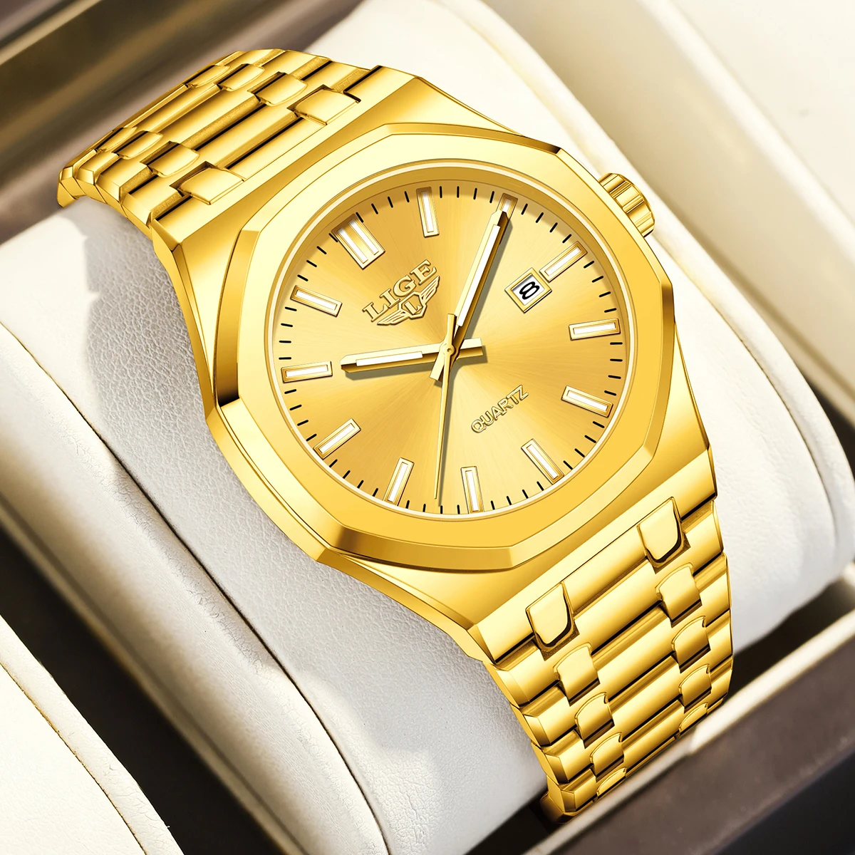 LIGE квадратные мужские часы водостойкие светящиеся дата Goledn мужские часы из нержавеющей стали изысканные кварцевые мужские наручные часы + коробка
LIGE квадратные мужские часы водостойкие светящиеся дата Goledn мужские часы из нержавеющей стали изысканные кварцевые мужские наручные часы + коробка