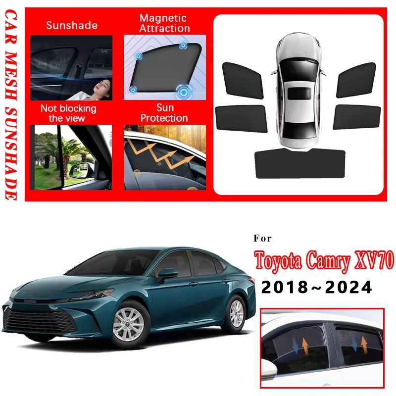 Солнцезащитные сетки для автомобиля Toyota Camry XV70, аксессуары Daihatsu Altis 2018-2024, магнитные солнцезащитные козырьки на лобовое стекло, ветровики, инструменты для установки
Солнцезащитные сетки для автомобиля Toyota Camry XV70, аксессуары Daihatsu Altis 2018-2024, магнитные солнцезащитные козырьки на лобовое стекло, ветровики, инструменты для установки