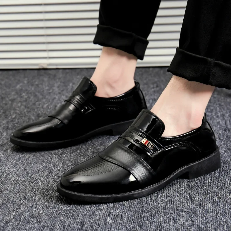 Spring Men's Leather Dress Shoes Formal Social Shoe Male England Casual Man Business Loafers Black Cheap Zapatos Wedding Shoes
Spring Men's Leather Dress Shoes Formal Social Shoe Male England Casual Man Business Loafers Black Cheap Zapatos Wedding Shoes