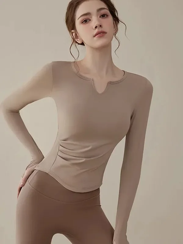 Yoga suit women's 2026 spring and autumn new professional Pilates training clothes high-end sense thin fitness top
Yoga suit women's 2026 spring and autumn new professional Pilates training clothes high-end sense thin fitness top