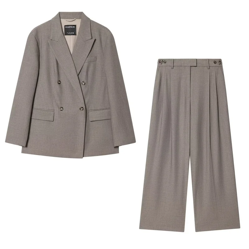 Double-Breasted Suit Set Wide Leg Pants Two-Piece Set Commute Casual Ele Sle Long Sve Other Material Profional Wo...
Double-Breasted Suit Set Wide Leg Pants Two-Piece Set Commute Casual Ele Sle Long Sve Other Material Profional Wo...