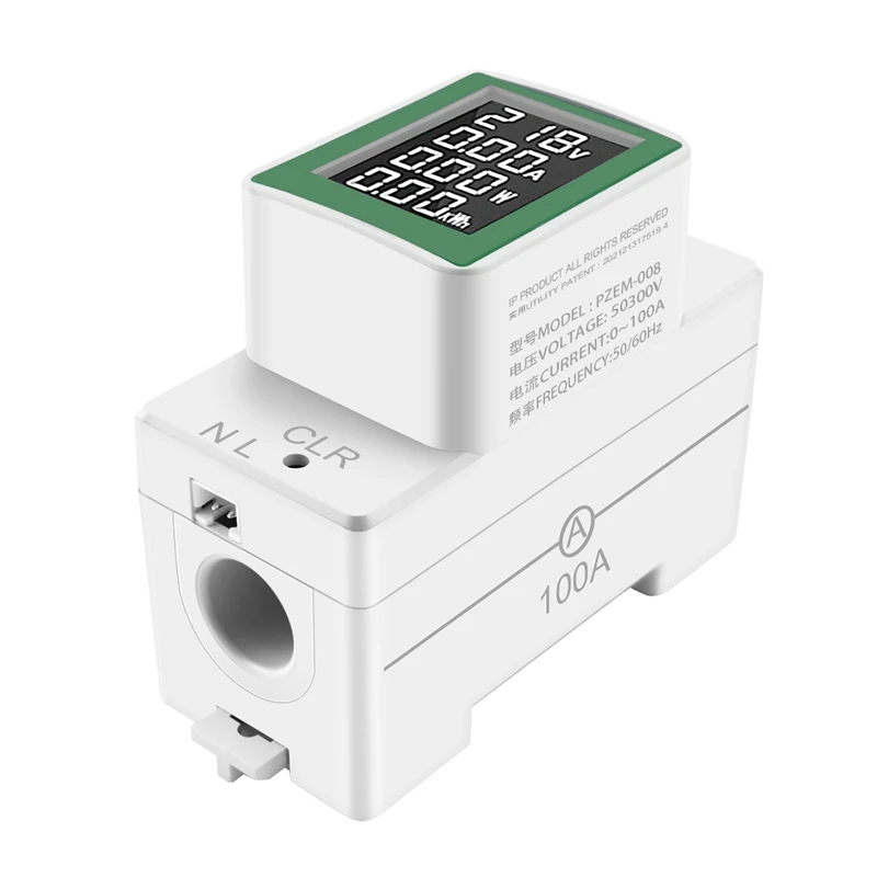 5X AC Digital Display Multi-Function Rail Meter Voltage And Ammeter AC50-300V/100A Tester
5X AC Digital Display Multi-Function Rail Meter Voltage And Ammeter AC50-300V/100A Tester
