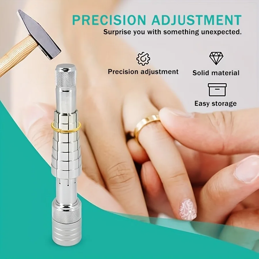 Professional High Carbon Steel Ring Sizer & Expander Kit Portable Mandrel Tool for DIY Jewelry Repair and Ring Size Adjustment
Professional High Carbon Steel Ring Sizer & Expander Kit Portable Mandrel Tool for DIY Jewelry Repair and Ring Size Adjustment