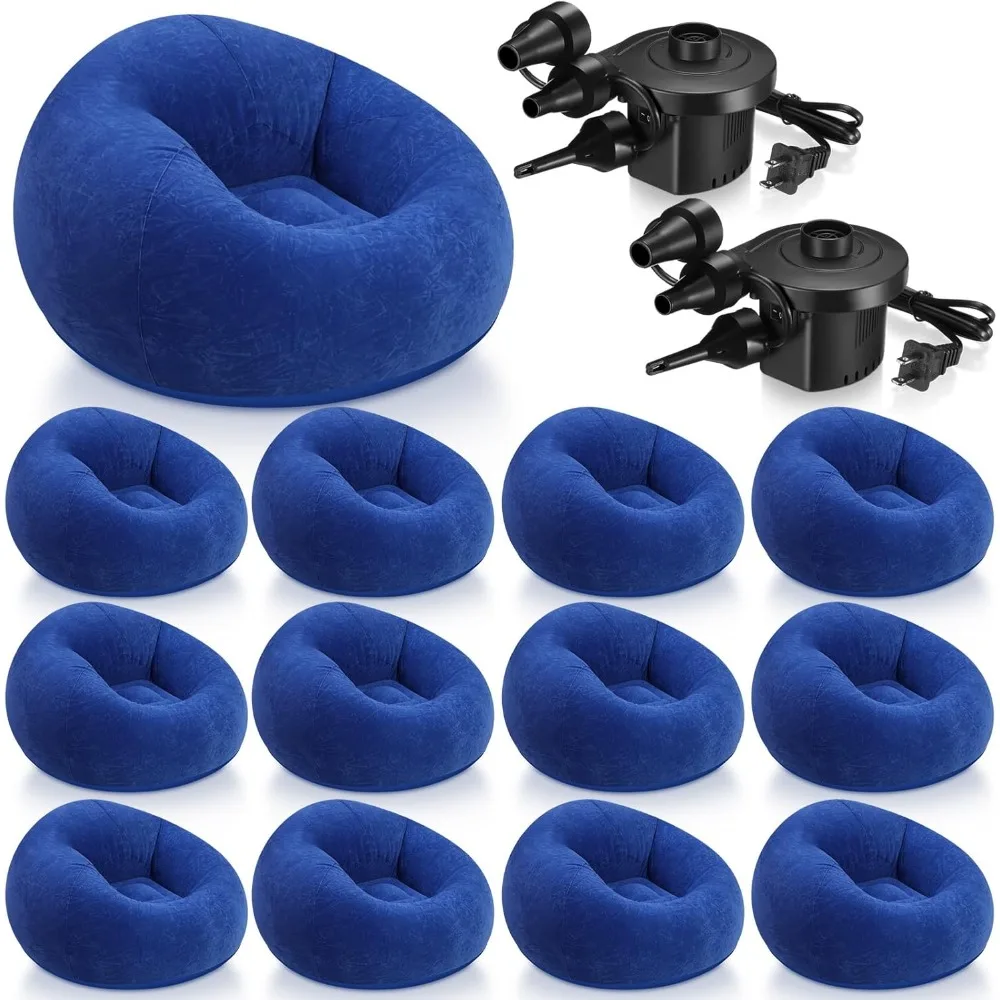 Adult Inflatable Bean Bag Chairs Set of 12 with Electric Pump, Portable Folding Lazy Couch for Comfort
Adult Inflatable Bean Bag Chairs Set of 12 with Electric Pump, Portable Folding Lazy Couch for Comfort
