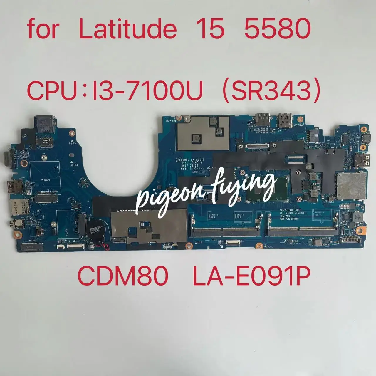 Материнская плата CDM80 LA-E091P для ноутбука Latitude 15 5580 E5580 CPU:I3-7100U SR343 DDR4 CN-0PF39V PF39V материнская плата
Материнская плата CDM80 LA-E091P для ноутбука Latitude 15 5580 E5580 CPU:I3-7100U SR343 DDR4 CN-0PF39V PF39V материнская плата