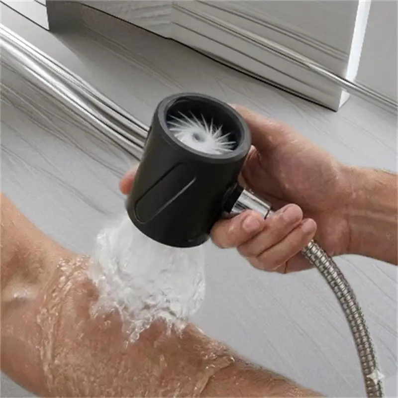 Men Handheld Shower Head High Pressure Spiral Nozzle Flushing Massage Circular Shower Head Shower Accessories
Men Handheld Shower Head High Pressure Spiral Nozzle Flushing Massage Circular Shower Head Shower Accessories