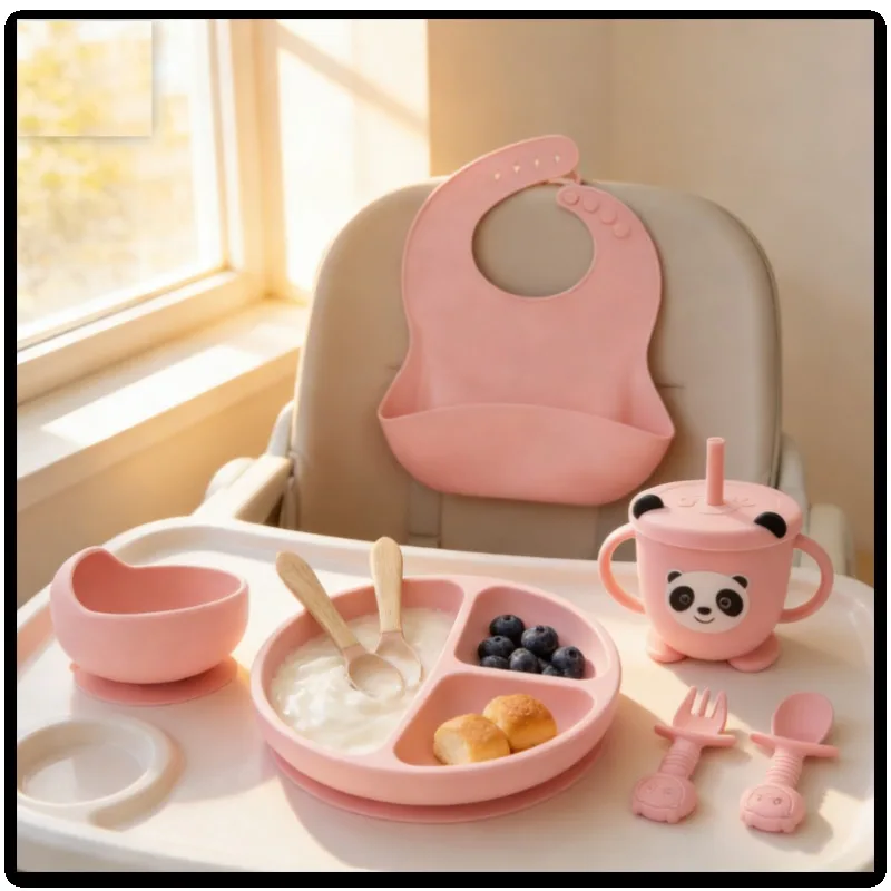 Набор детских ложек для кормления, 8 шт., из пищевого силикона, для обучения самостоятельному приему пищи, с миской, для детского питания
Набор детских ложек для кормления, 8 шт., из пищевого силикона, для обучения самостоятельному приему пищи, с миской, для детского питания