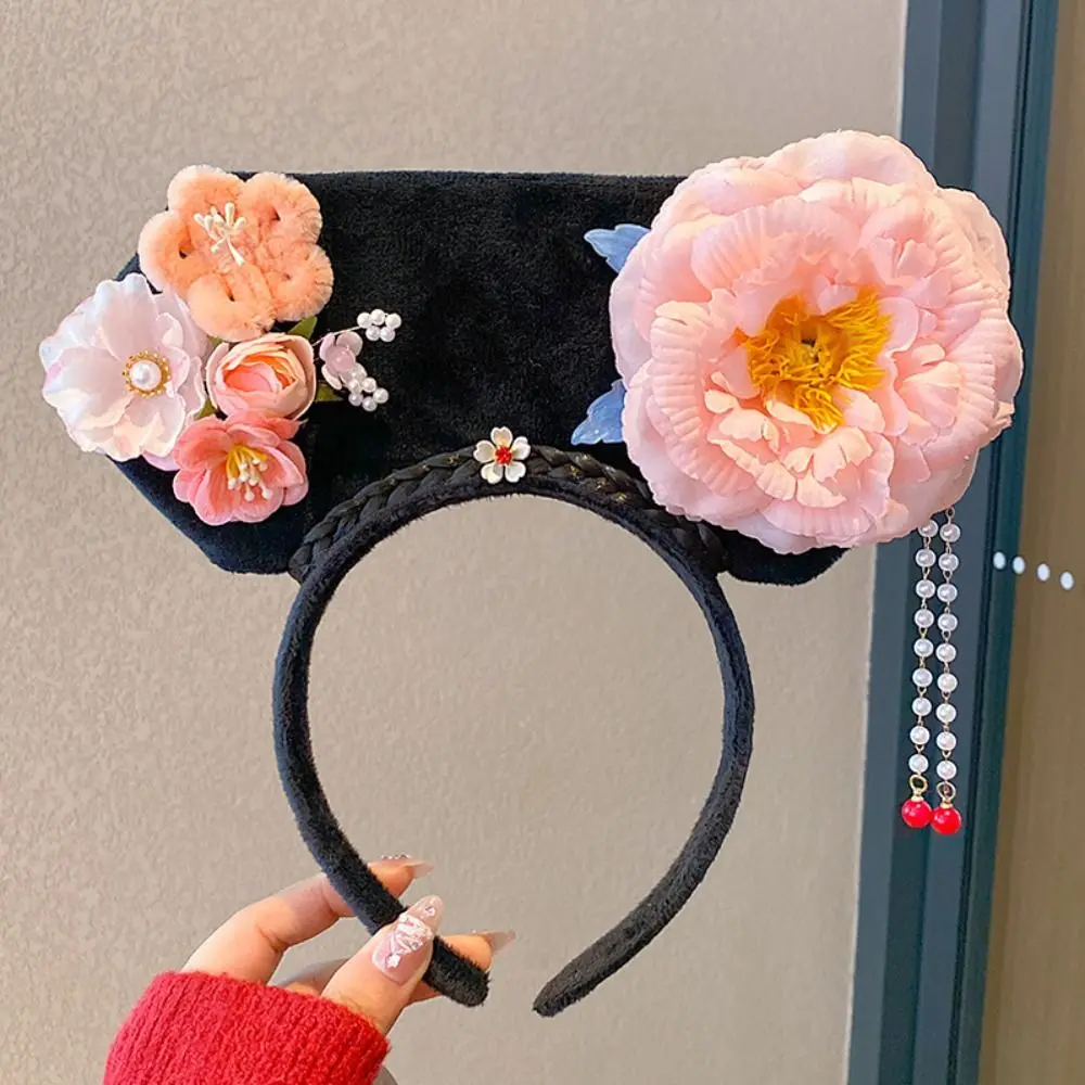 Flower Chinese Style Headwear Velvet Bow Snake Year Ancient Style Gege Headband Lion Dance Royal Court Headdress Hanfu Headwear
Flower Chinese Style Headwear Velvet Bow Snake Year Ancient Style Gege Headband Lion Dance Royal Court Headdress Hanfu Headwear