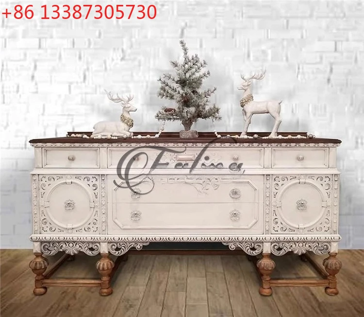French solid wood carving flower porch cabinet dining side cabinet light luxury European luxury
French solid wood carving flower porch cabinet dining side cabinet light luxury European luxury