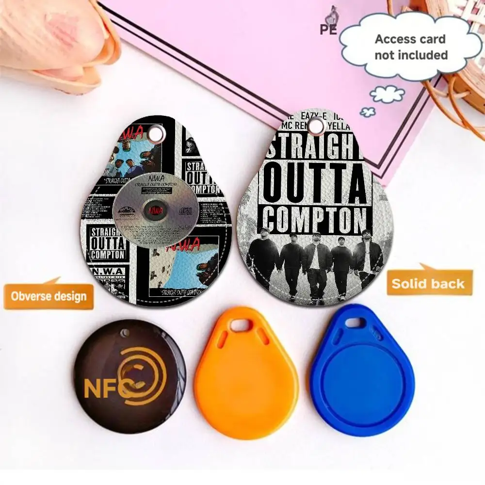 Nwa Hip Hop Rapper Straight PU Access Case Anti-lost Anti-fall Card Holder Keychain Accessories Fingerprint-proof Key Tag Ring
Nwa Hip Hop Rapper Straight PU Access Case Anti-lost Anti-fall Card Holder Keychain Accessories Fingerprint-proof Key Tag Ring