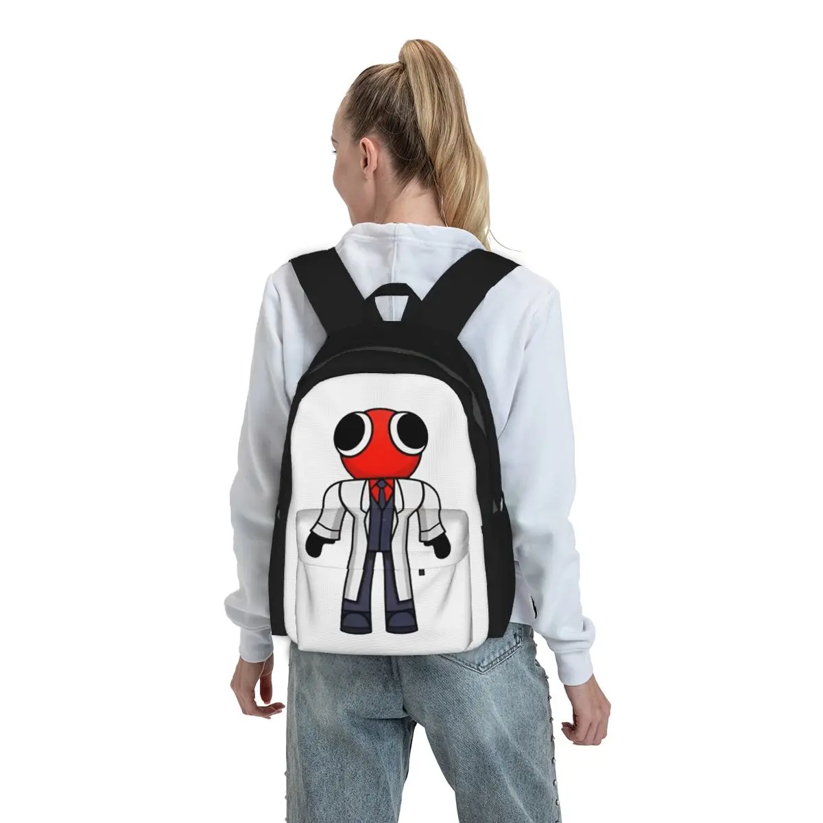 Red Scientist Rainbow Friend Backpack Student BookBag Children School Bag Computer Shoulder Bags for Men Women
Red Scientist Rainbow Friend Backpack Student BookBag Children School Bag Computer Shoulder Bags for Men Women