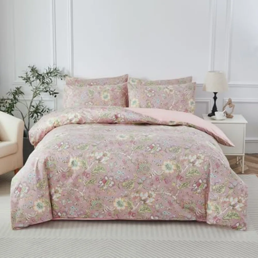 Duvet Cover Queen 100% Cotton Botanical Garden Flower Printed Bedding Reversible Branches Leaves Pattern Comforter Covers Frenc
Duvet Cover Queen 100% Cotton Botanical Garden Flower Printed Bedding Reversible Branches Leaves Pattern Comforter Covers Frenc