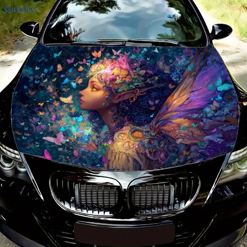 Flower - Feathered Fairy Car hood packaging sticker, PVC material, self-adhesive waterproof, anti-slip paint, car exterior decor
Flower - Feathered Fairy Car hood packaging sticker, PVC material, self-adhesive waterproof, anti-slip paint, car exterior decor
