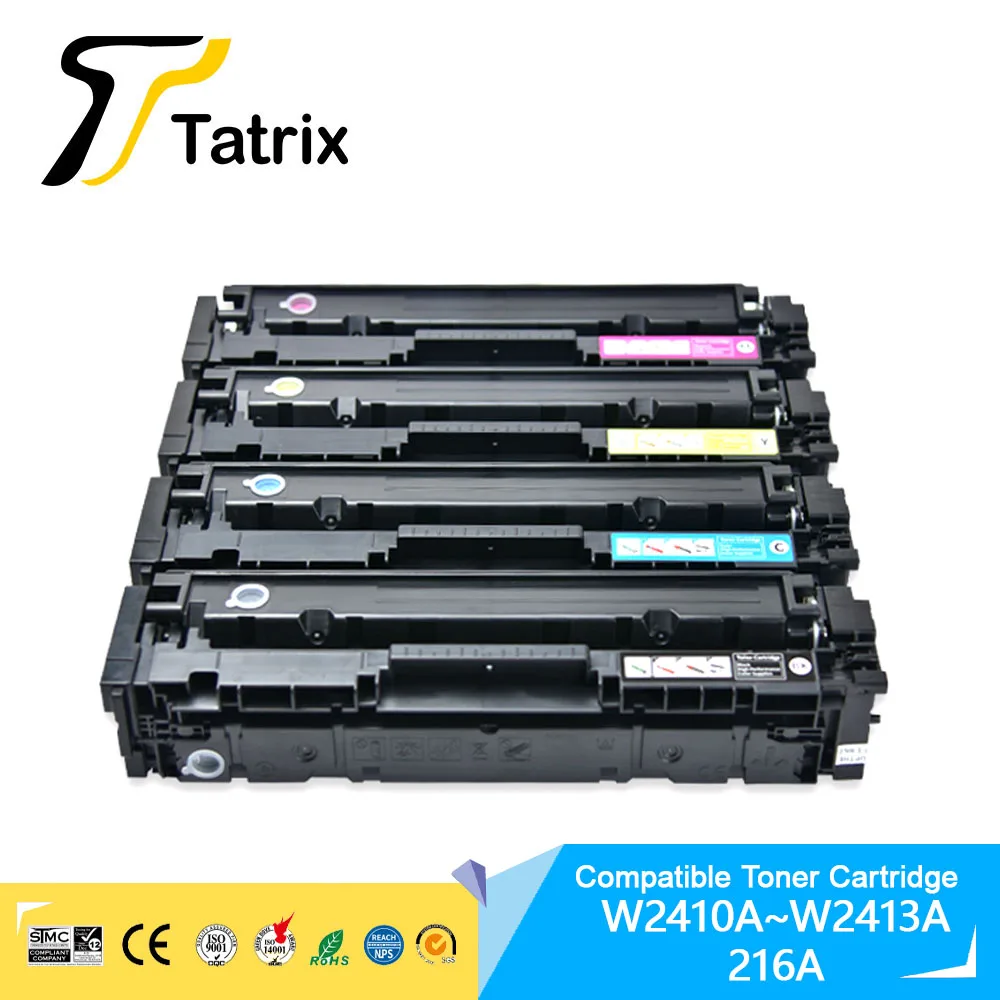 Tatrix 216A совместимый HP тонером картридж W2410A W2411A W2412A W2413A для HP Color LaserJet Pro M155 MFP M182 MFP M183
Tatrix 216A совместимый HP тонером картридж W2410A W2411A W2412A W2413A для HP Color LaserJet Pro M155 MFP M182 MFP M183