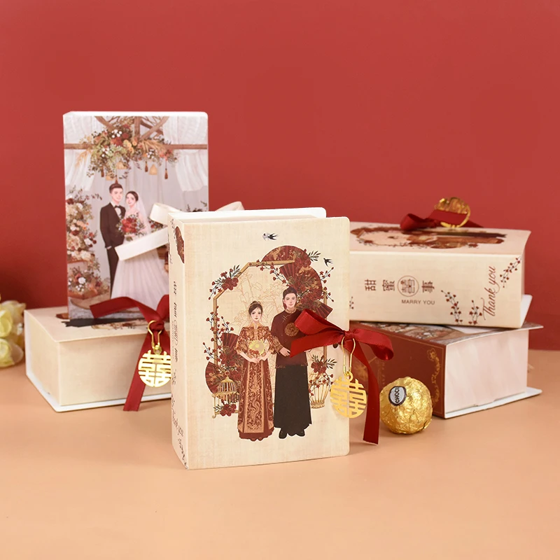 4pcs Wedding Book Shape Candy Boxes Creative Candy Chocolate Gift Packaging Box Bag for Wedding Party Anniversary Decorations 7
4pcs Wedding Book Shape Candy Boxes Creative Candy Chocolate Gift Packaging Box Bag for Wedding Party Anniversary Decorations 7