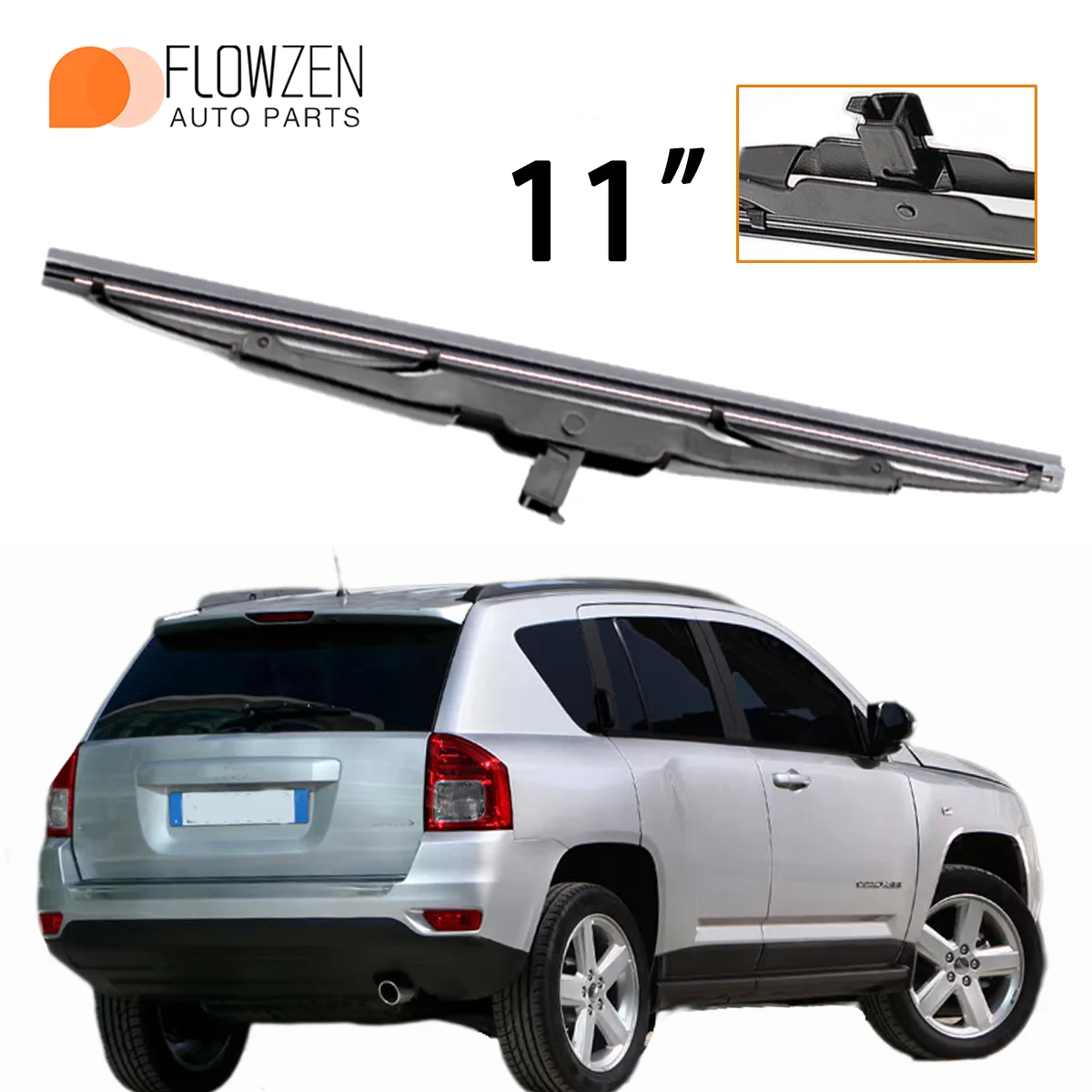 1 шт., 11 "омыватель заднего лобового стекла, подходит для Jeep Compass MK49, 2006-2016, лезвие стеклоочистителя, автомобильные аксессуары
1 шт., 11 "омыватель заднего лобового стекла, подходит для Jeep Compass MK49, 2006-2016, лезвие стеклоочистителя, автомобильные аксессуары