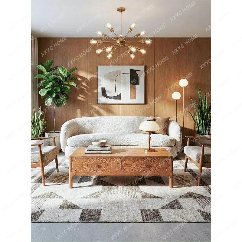 FFMedieval style, solid wood coffee table, simple modern living room, small apartment storage, retro two drawers
FFMedieval style, solid wood coffee table, simple modern living room, small apartment storage, retro two drawers