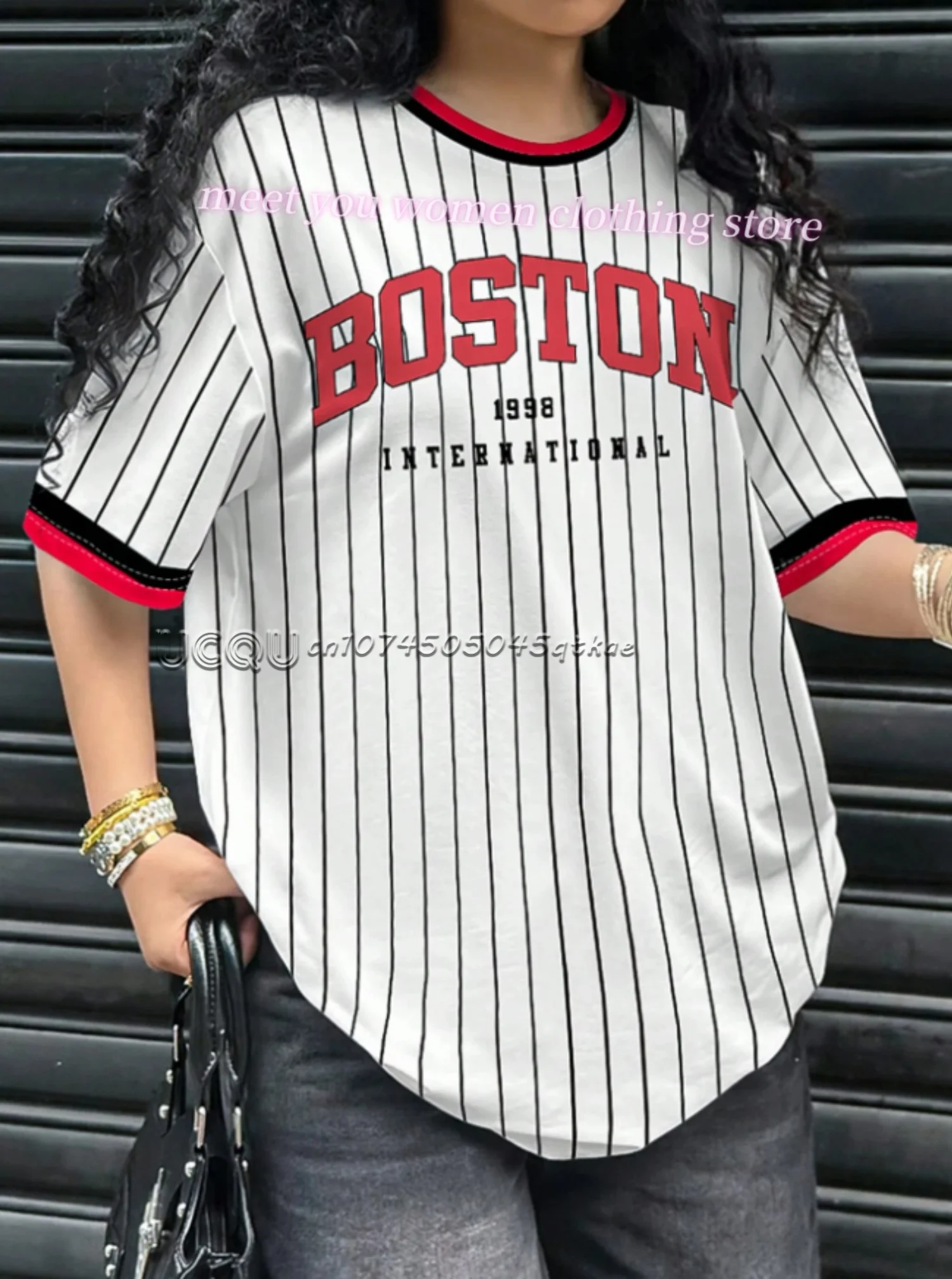 Summer Women BUSTON 1998 Print o-Neck Short Sleeve green T-Shirt Graphic Tee Baseball Jerseys Sport T-Shirt women clothing
Summer Women BUSTON 1998 Print o-Neck Short Sleeve green T-Shirt Graphic Tee Baseball Jerseys Sport T-Shirt women clothing