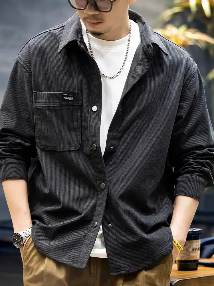 Свободный крой, мужская вельветовая повседневная верхняя одежда irt Long Sve, верхняя одежда в американском стиле ретро, рабочая одежда из полиэстера, молодежная мода
Свободный крой, мужская вельветовая повседневная верхняя одежда irt Long Sve, верхняя одежда в американском стиле ретро, рабочая одежда из полиэстера, молодежная мода