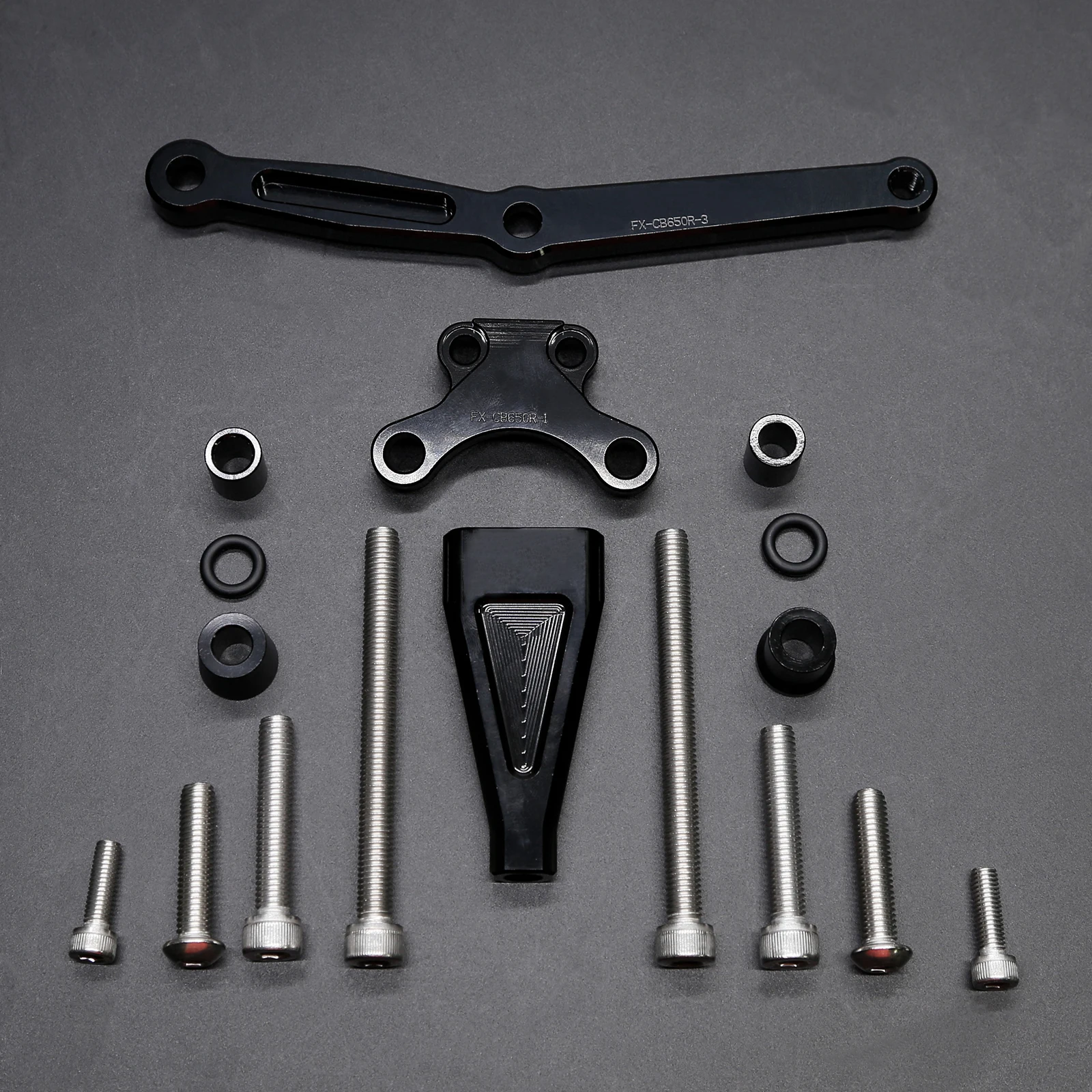 Fit For Honda CB650R CB 650R 2018 2019 2020 2021 2022 2023 2024 MOTO Accessories Steering Damper Stabilizer Bracket Mounting kit
Fit For Honda CB650R CB 650R 2018 2019 2020 2021 2022 2023 2024 MOTO Accessories Steering Damper Stabilizer Bracket Mounting kit
