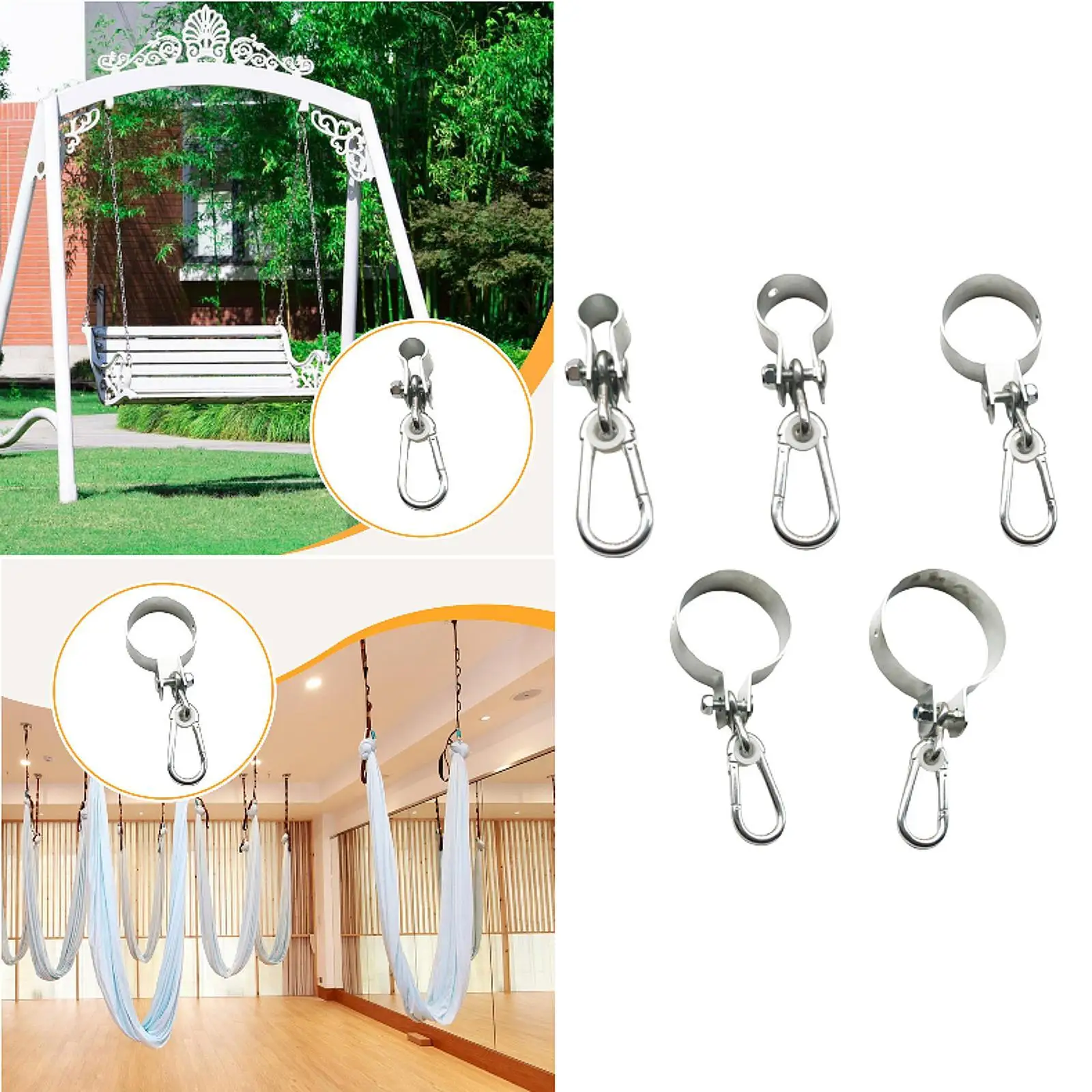 Swing Hook Assembly Lifting Ring Swing Hanger for Courtyard Yoga Patio
Swing Hook Assembly Lifting Ring Swing Hanger for Courtyard Yoga Patio