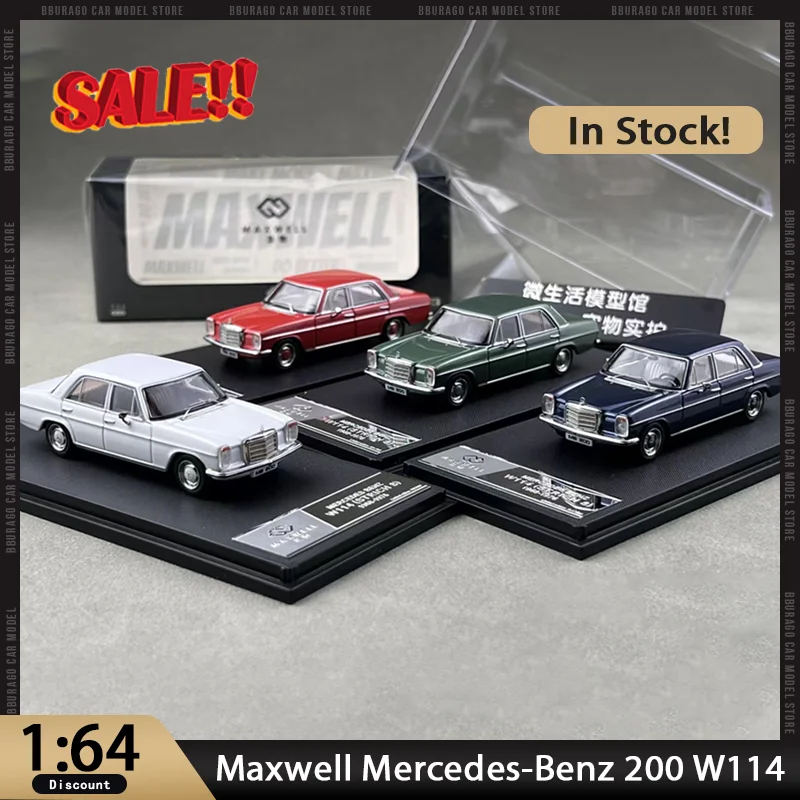 Новинка в наличии Maxwell 1:64 Mercedes-Benz 200 W114, литой сплав, литой под давлением Mercedes, ограниченная серия, украшения, игрушки на заказ, подарок для детей
Новинка в наличии Maxwell 1:64 Mercedes-Benz 200 W114, литой сплав, литой под давлением Mercedes, ограниченная серия, украшения, игрушки на заказ, подарок для детей